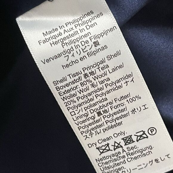 J.CREW Toscana Coat Italian Stadium Cloth Wool Blend 6 Black NEW Jacket CE180 - Picture 12 of 14